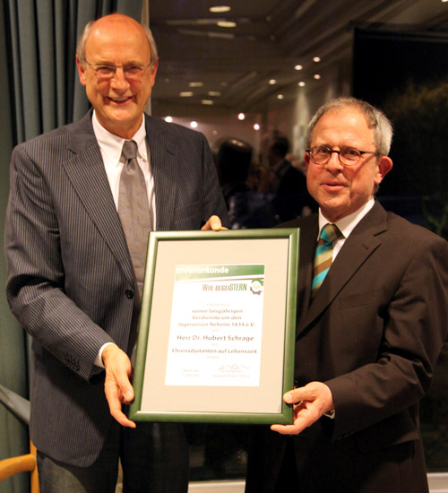 Ehrung von Dr. Hubert Schrage